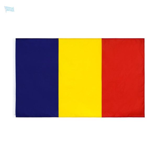 Drapeau Roumanie en fourreau, accessoire pour événements