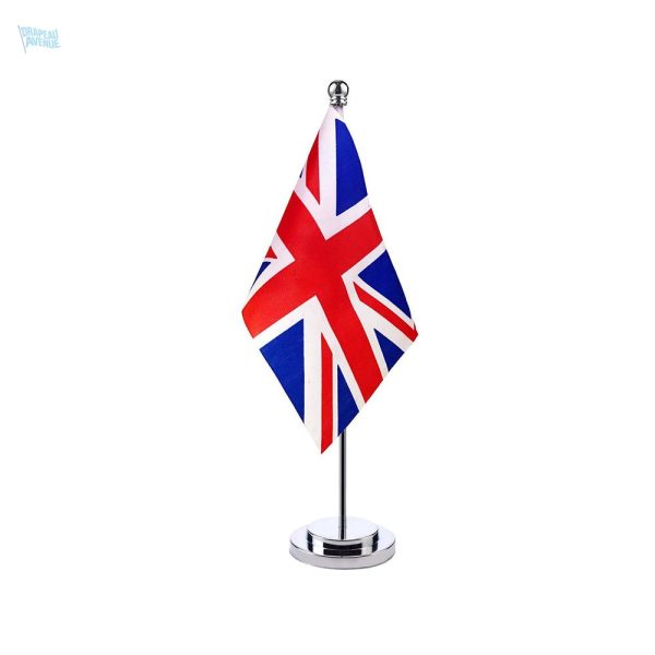 Drapeau de table du Royaume-Uni, design classique et coloré