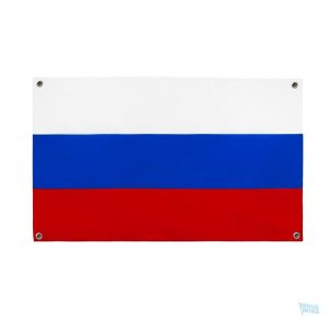 Drapeau Russie avec 4 œillets, accessoire de décoration