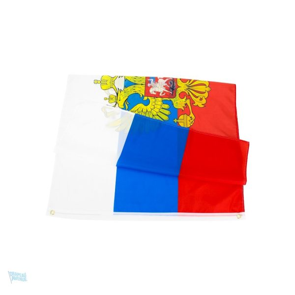 Drapeau russe en polyester 90 x 150 cm