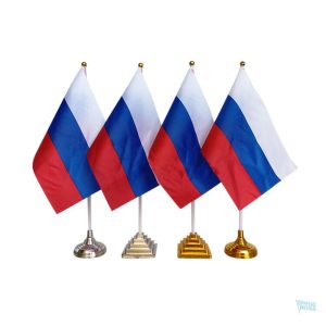 Drapeau de table Russie, symbole national en miniature