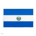 Drapeau Salvador avec fourreau pour affichage extérieur