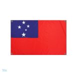 Drapeau Samoa avec 4 œillets pour affichage extérieur