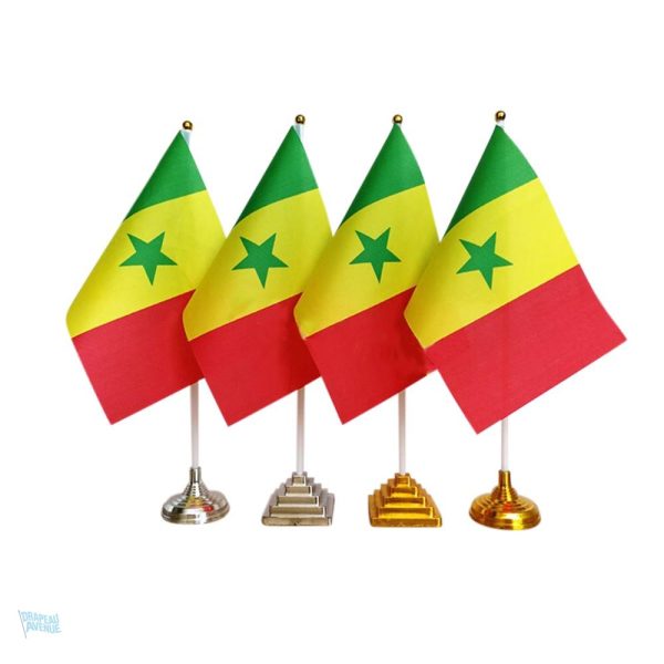 Drapeau du Sénégal pour table décorative