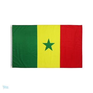 Drapeau Sénégal extérieur en polyester résistant aux intempéries