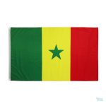 Drapeau géant du Sénégal avec ses couleurs vibrantes