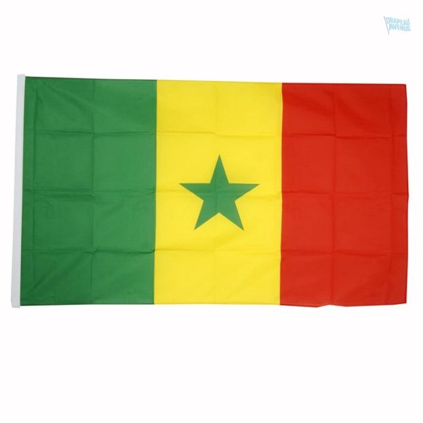 Drapeau Sénégal 100% polyester, vibrant et coloré