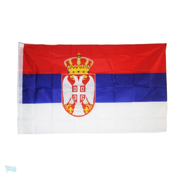 Drapeau Serbie extérieur en tissu résistant pour usage en plein air