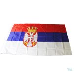 Drapeau Serbie coloré, parfait pour les événements ou la décoration extérieure