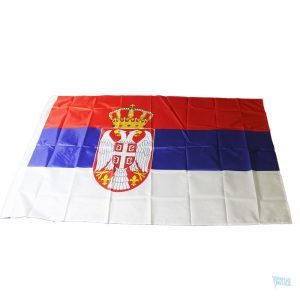 Drapeau Serbie coloré, parfait pour les événements ou la décoration extérieure