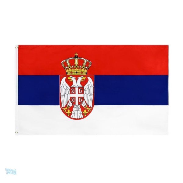 Drapeau géant de la Serbie, symbole national