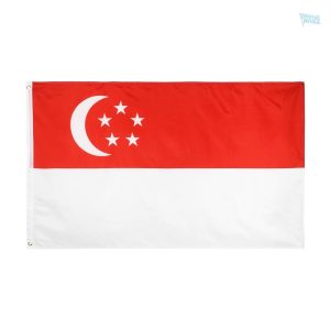 Drapeau de Singapour 60 x 90 cm en polyester