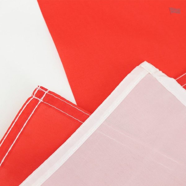 Drapeau de Singapour en tissu, dimensions 90 x 150 cm