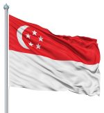 Drapeau national de Singapour, idéal pour extérieur et événements