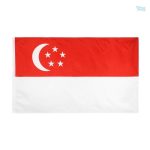 Drapeau Singapour fourreau avec couleurs vives et design emblématique