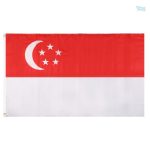 Drapeau Singapour en polyester résistant