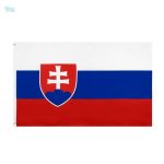 Drapeau Slovaquie 90 x 150 cm en tissu résistant