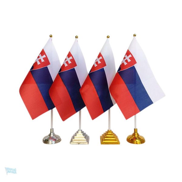 Drapeau de table Slovaquie décoratif