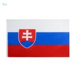 Drapeau Slovaquie extérieur, symbole national pour usage en extérieur