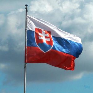 Drapeau Slovaquie, textile résistant pour affichage en plein air