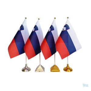 Drapeau de table de la Slovénie, symbole national coloré