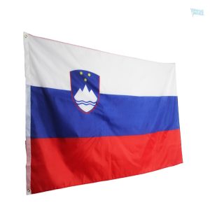 Drapeau Slovénie avec les couleurs nationales, idéal pour les événements