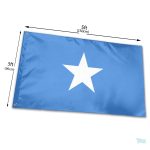 Drapeau Somalie, design classique avec étoile bleue