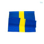 Drapeau vibrant de la Suède, taille généreuse 128 x 192 cm