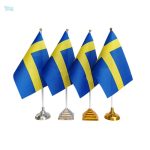 Drapeau Suède de table, accessoire décoratif pour événements