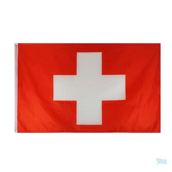 Drapeau Suisse, 128 x 192 cm, design emblématique