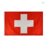 Drapeau Suisse 60 x 90 cm en tissu résistant
