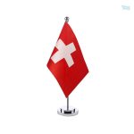 Drapeau Suisse de table, symbole national en miniature