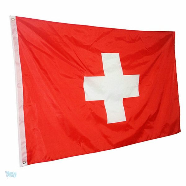 Grand drapeau national suisse pour événements