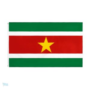 Drapeau Suriname 60 x 90 cm en polyester résistant