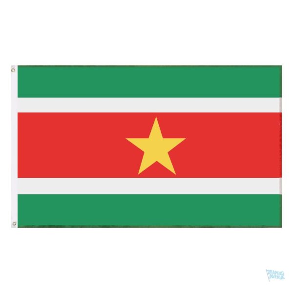 Drapeau Suriname extérieur pour décoration et affichage