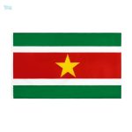Drapeau Suriname en tissu avec fourreau