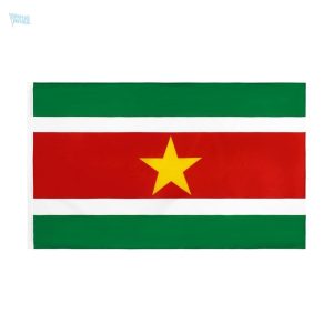 Drapeau Suriname en tissu avec fourreau