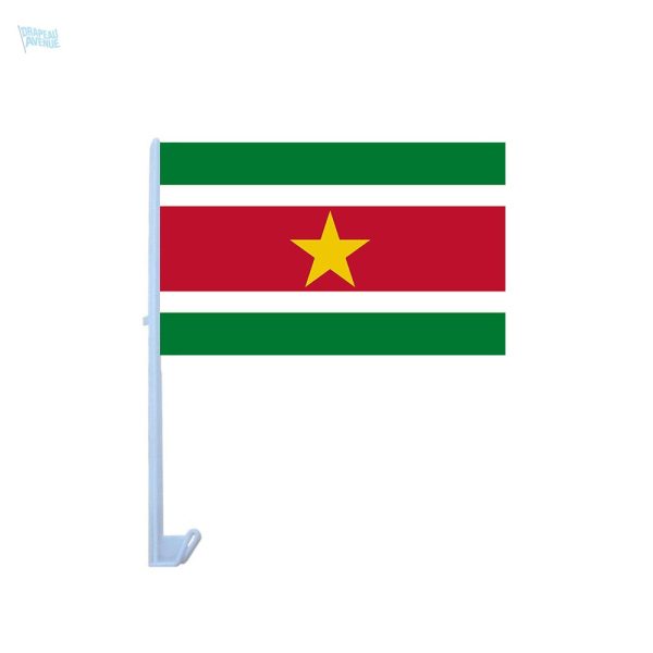 Drapeau du Suriname pour voiture, affichage coloré