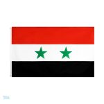 Drapeau de Syrie 90 x 150 cm, tissu durable