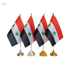 Drapeau de table de la Syrie, symbole national