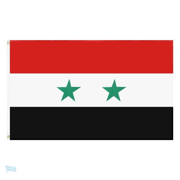 Drapeau Syrie en polyester résistant et léger