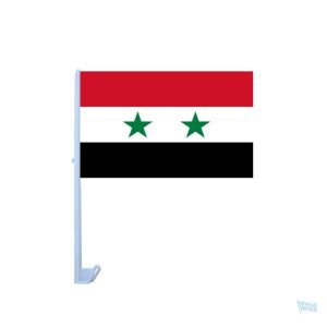 Drapeau Syrie pour voiture, symbole national en version compacte