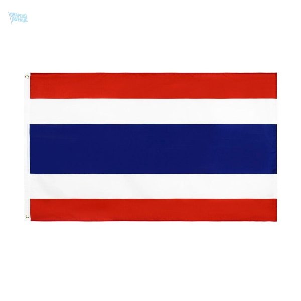 Drapeau Thaïlande 128 x 192 cm en tissu résistant