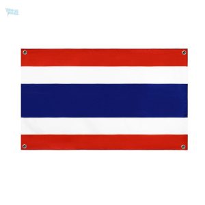 Drapeau Thaïlande avec 4 œillets pour affichage extérieur