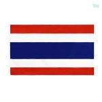 Drapeau thaïlandais en fourreau, symbole de la Thaïlande