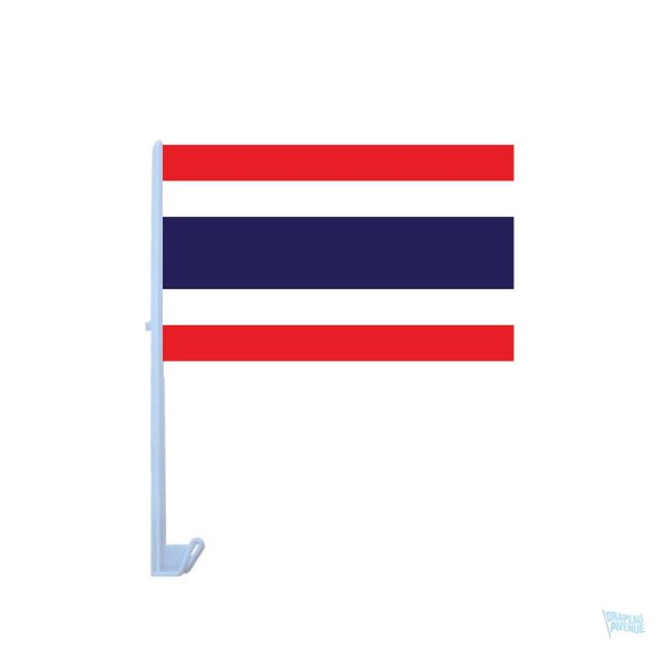 Drapeau de la Thaïlande pour voiture, motif coloré