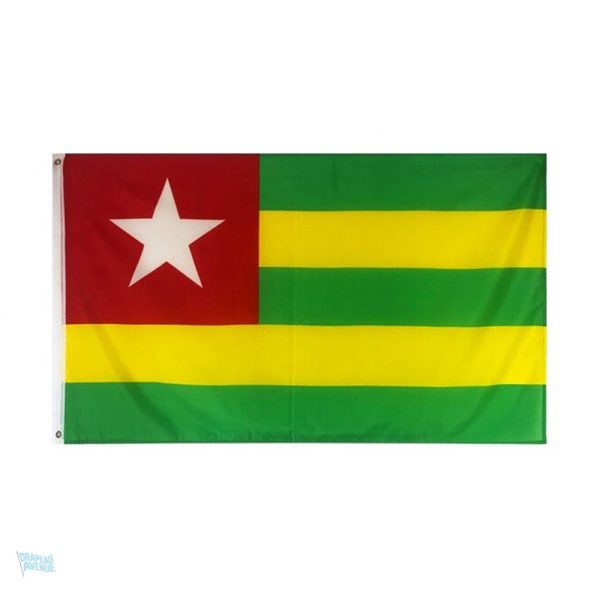 Drapeau Togo 90 x 150 cm en tissu durable