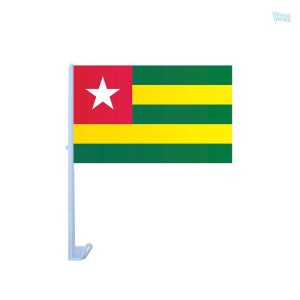 Drapeau Togo pour voiture, accessoire de voiture patriotique