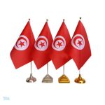 Drapeau de table Tunisie, symbole national en miniature