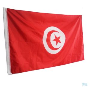 Drapeau tunisien, idéal pour les événements en plein air